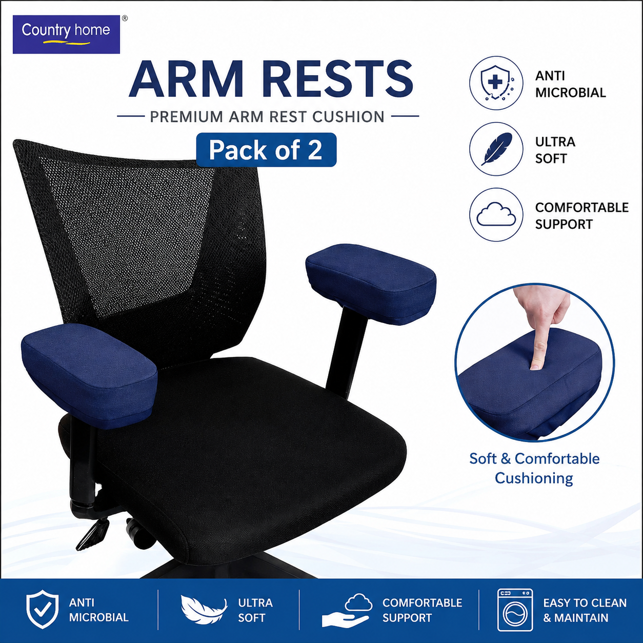 Country Home® Arm rests (2 Pcs)| CH0010