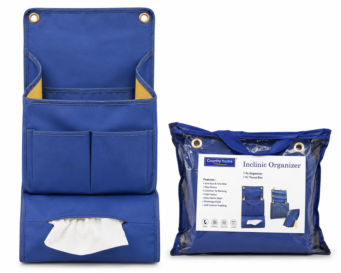Country Home® InClinic Organizer with Tissue Box