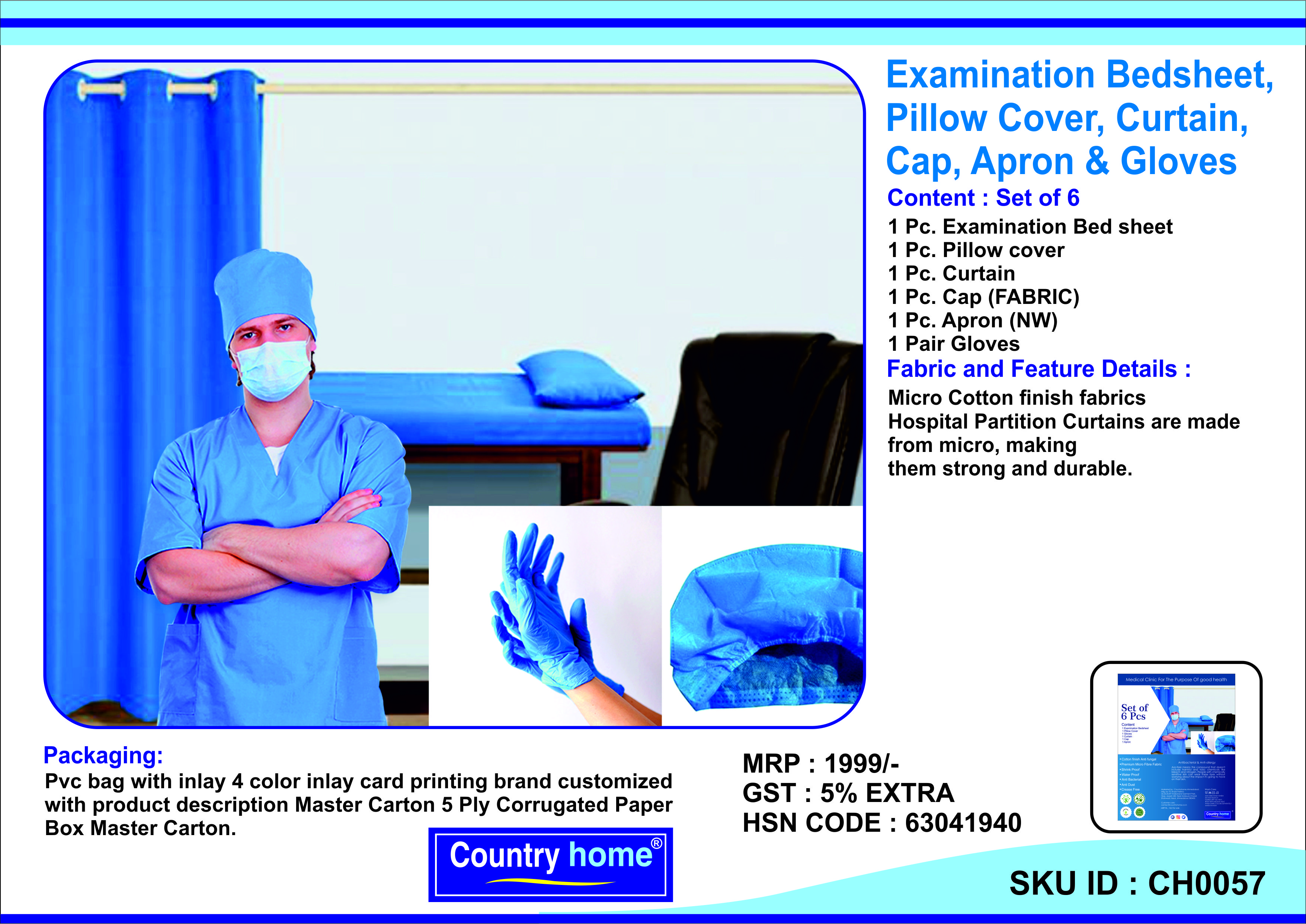 Country Home®  HYGIENE SET OF 6U_CH0057